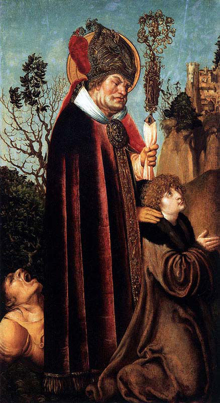 Saint Valentine with a Donor